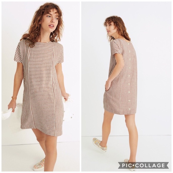 Madewell Dresses & Skirts - Madewell Daphne Stripe Button Back Dress